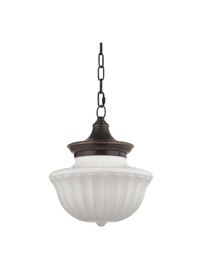 Dutchess 1-Light Medium Pendant in Old Bronze.